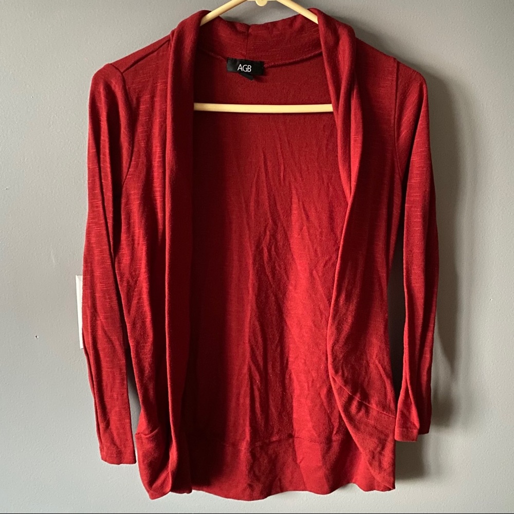 AGB red cardigan